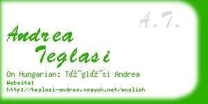 andrea teglasi business card